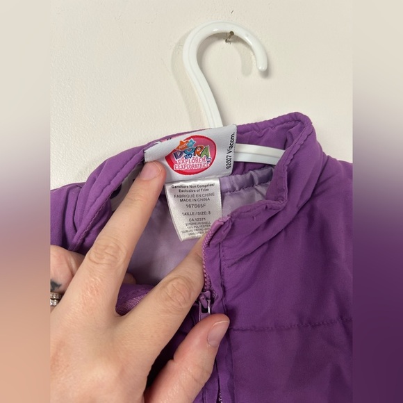 Vintage Dora The Explorer Purple Vest Size 3 - Picture 6 of 7